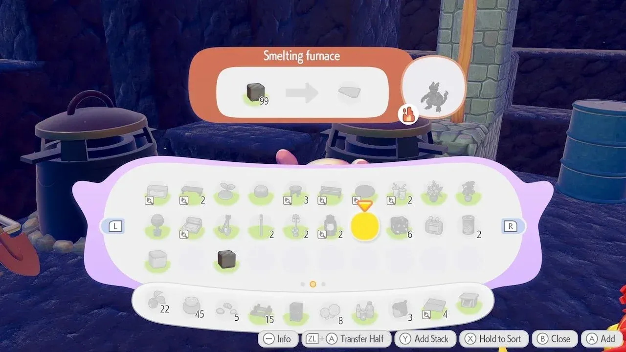 Unlock your own furnace recipe